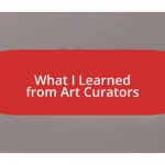 What I Learned from Art Curators